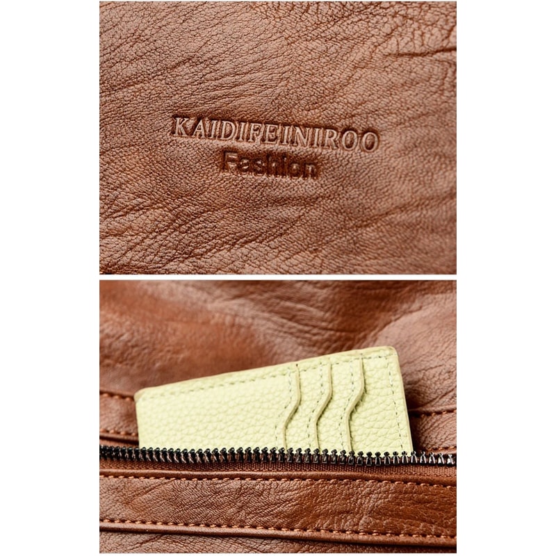 Luxury Soft Leather Crossbody Bag For Women Designer Shoulder Handbag 12