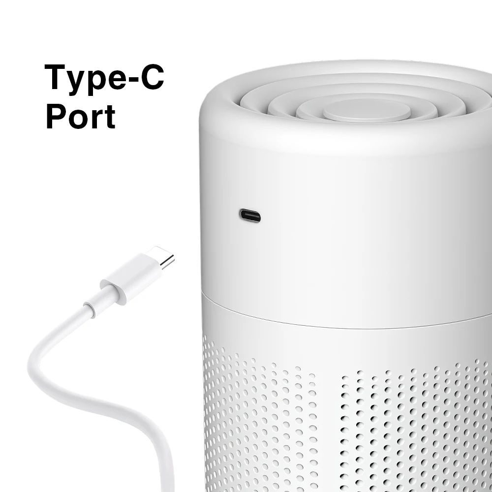 Mini Air Purifier HEPA Filter With Activated Carbon Car And Home Freshener 9