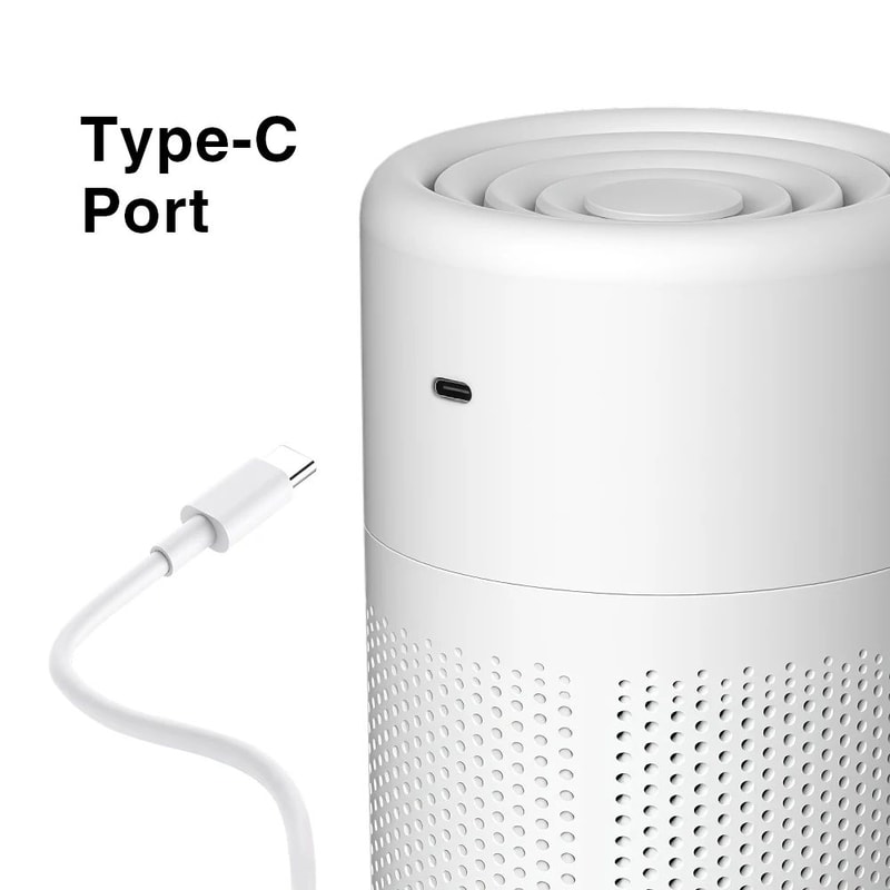 Mini Air Purifier HEPA Filter With Activated Carbon Car And Home Freshener 9