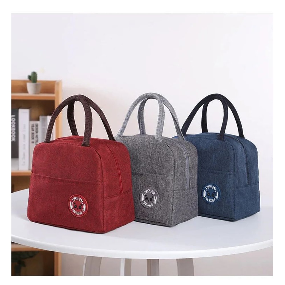 Insulated Lunch Bag Portable Bento Cooler Thermal Food Storage Tote 0