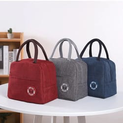 insulated lunch bag portable bento cooler thermal food storage tote