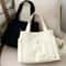 Large Capacity Canvas Tote Bag For Work College Shopping Shoulder Bag 2