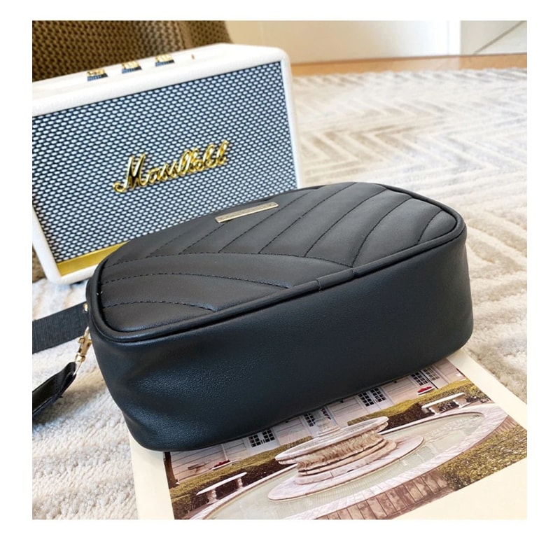 Simple PU Leather Crossbody Shoulder Bag For Women Casual Messenger Phone Bag 10