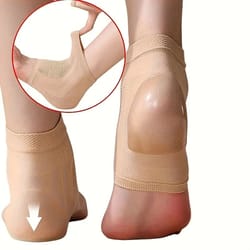 silicone ankle support socks high elastic compression brace pair