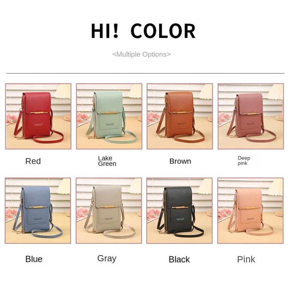 Touch Screen Phone Crossbody Bag Womens Card Holder Shoulder Bag 7