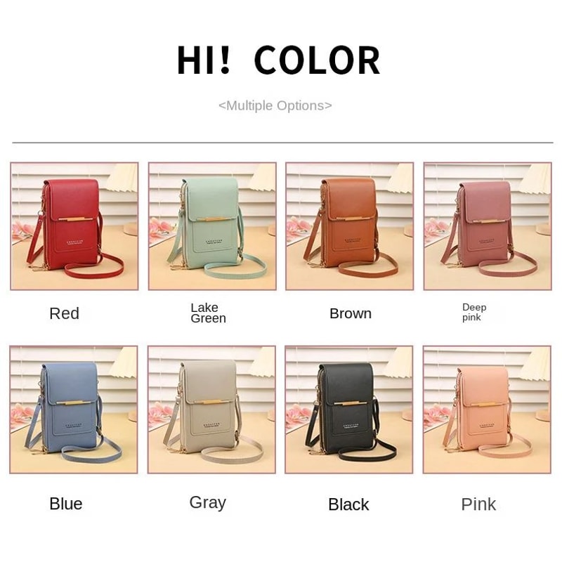 Touch Screen Phone Crossbody Bag Womens Card Holder Shoulder Bag 7