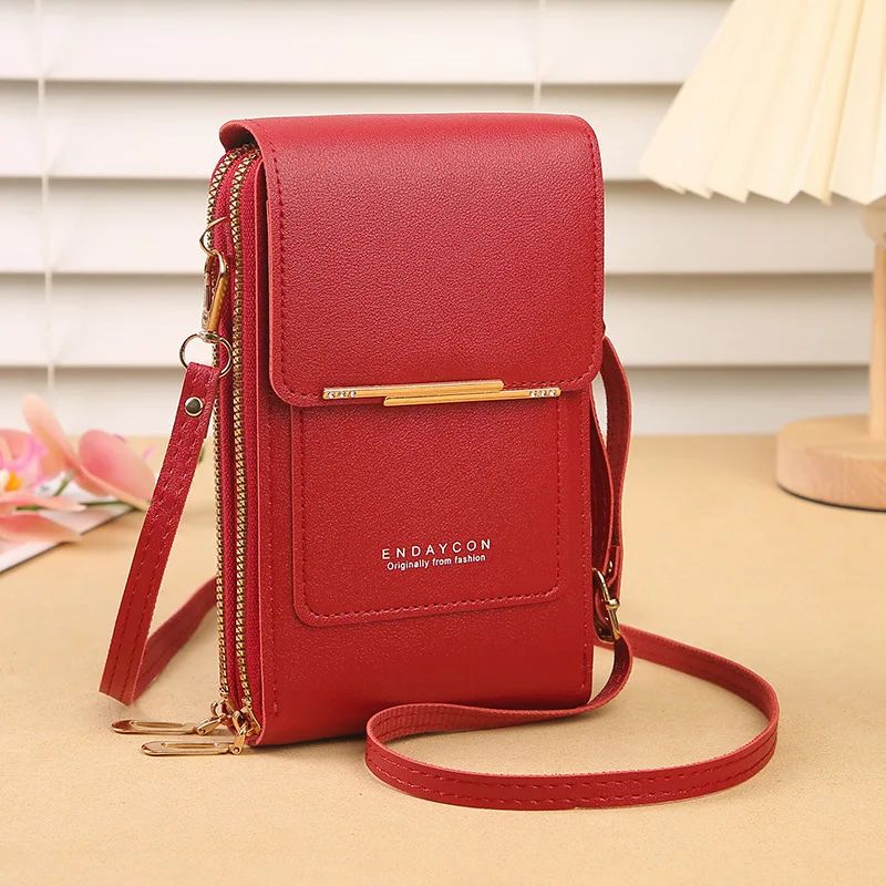 Touch Screen Phone Crossbody Bag Womens Card Holder Shoulder Bag 16