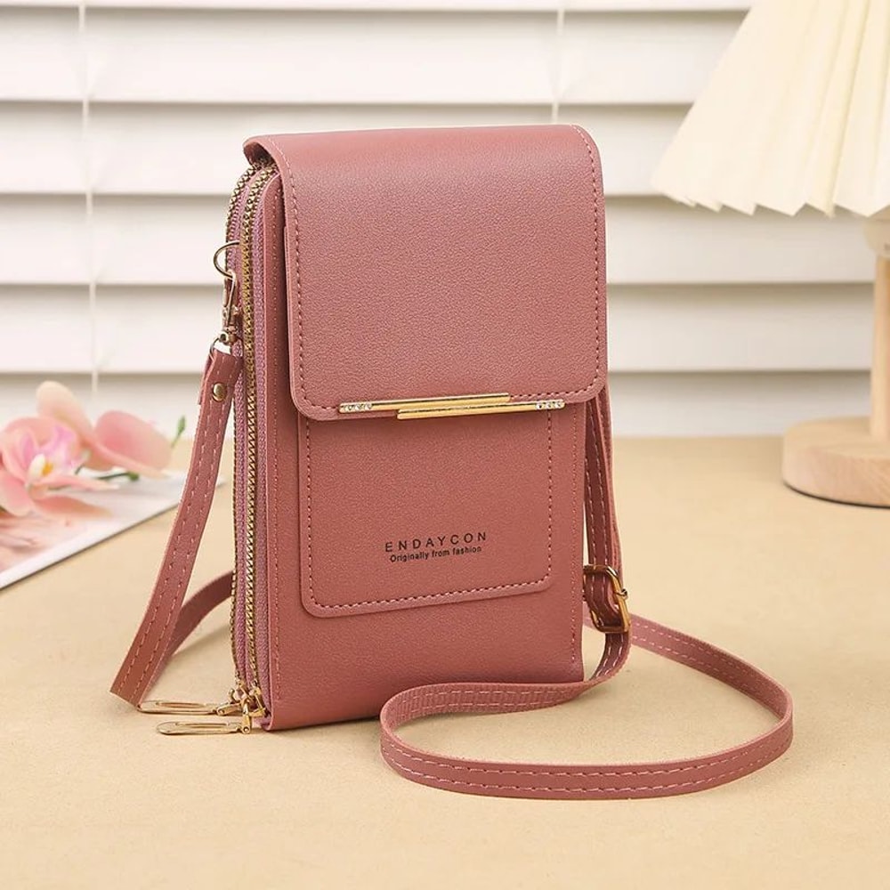 Touch Screen Phone Crossbody Bag Womens Card Holder Shoulder Bag 17