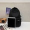 Large Capacity School Backpack Simple Black Travel Bag For Students 8
