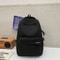Large Capacity School Backpack Simple Black Travel Bag For Students 13