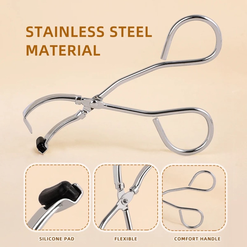 Portable Stainless Steel Eyelash Curler Wide Angle Lash Curling Tool 2