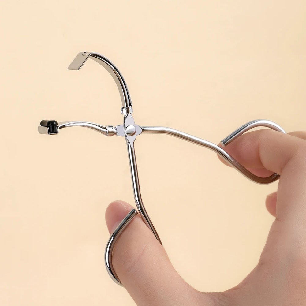 Portable Stainless Steel Eyelash Curler Wide Angle Lash Curling Tool 4