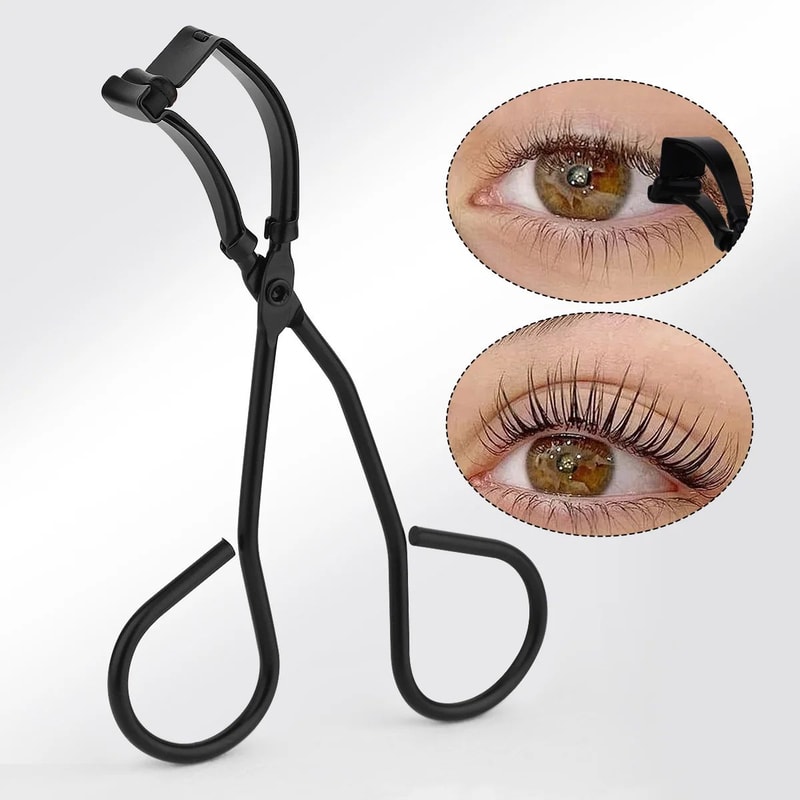 Portable Stainless Steel Eyelash Curler Wide Angle Lash Curling Tool 8