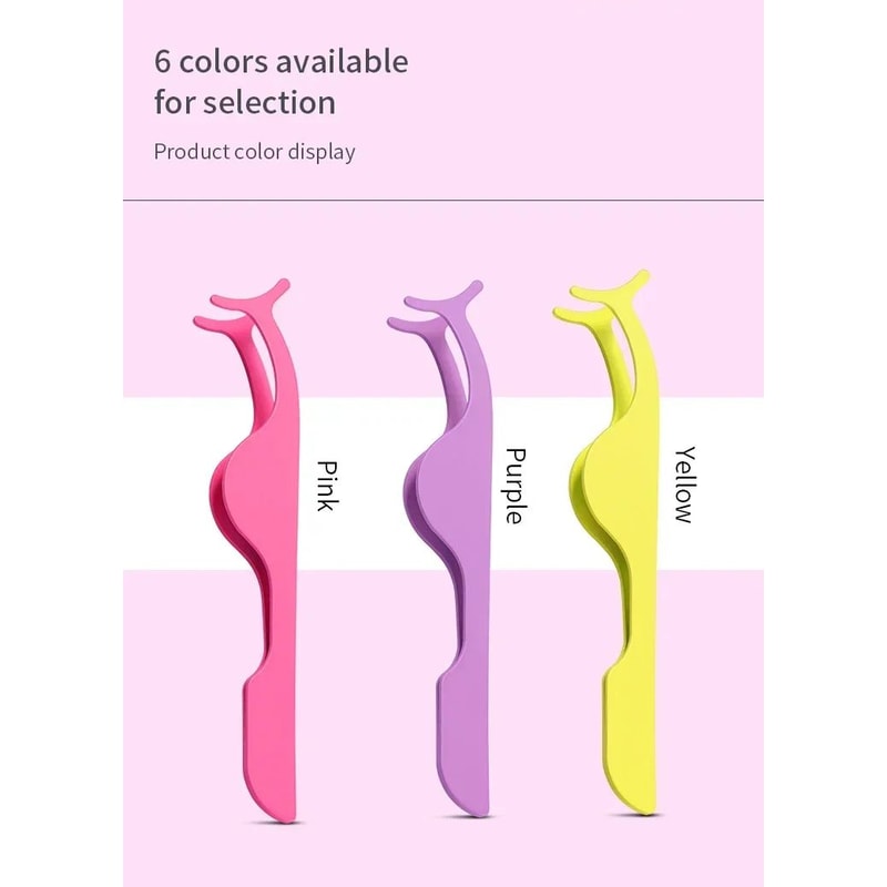 False Eyelash Applicator Tweezer Precision Lash Curler Makeup Tool 10