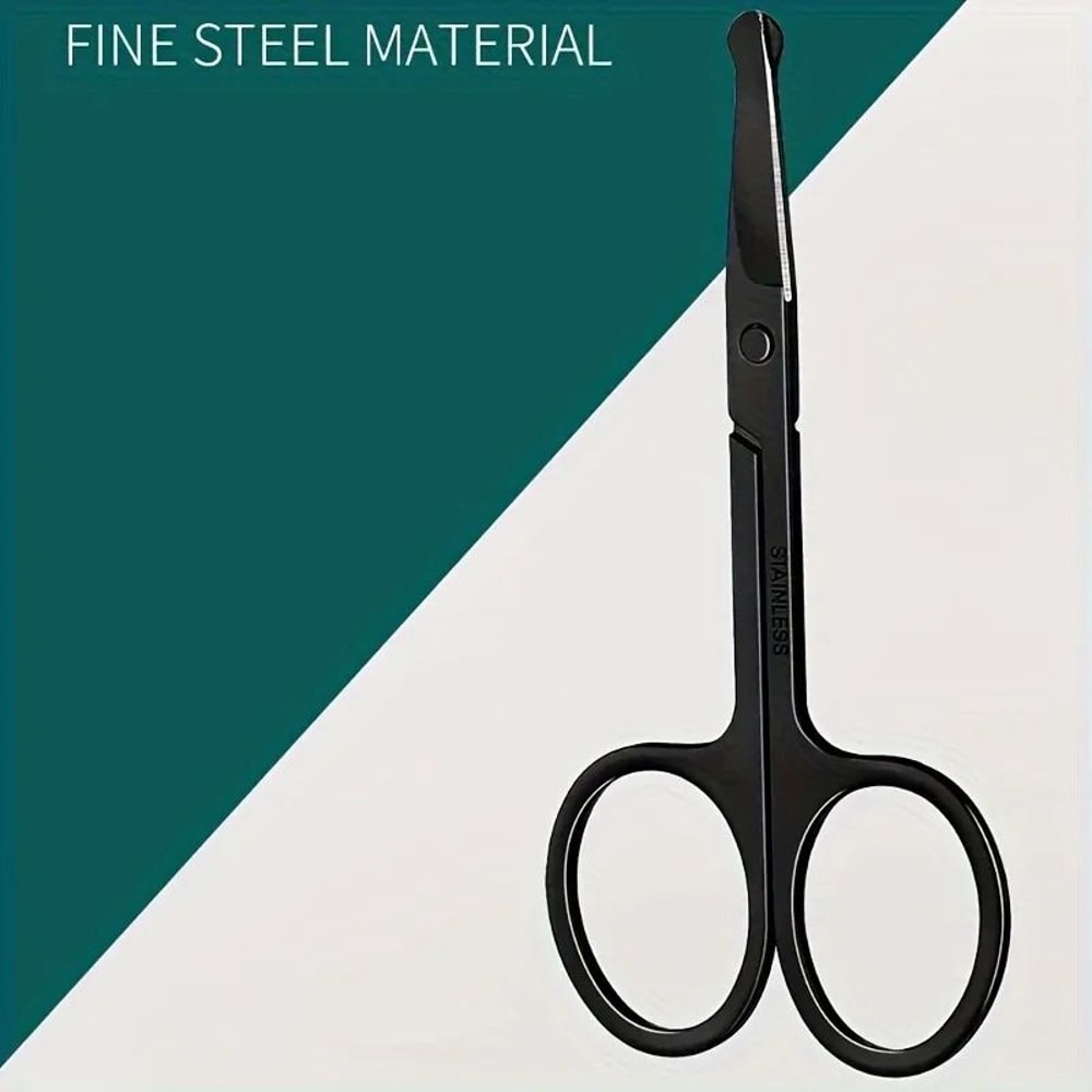 Precision Round Head Trimming Scissors Nose Hair Grooming Tool 6