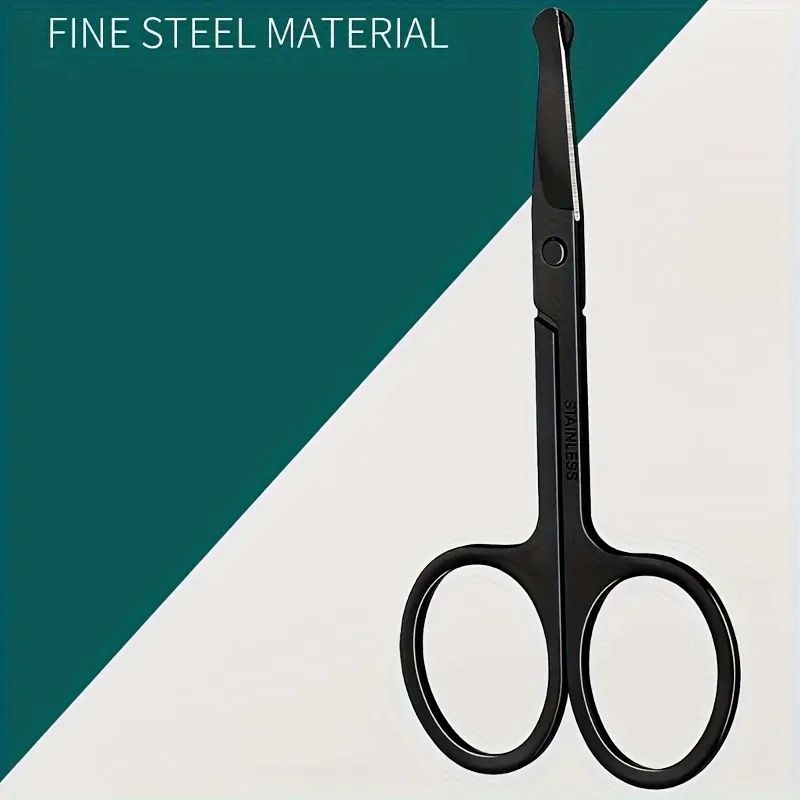 Precision Round Head Trimming Scissors Nose Hair Grooming Tool 6