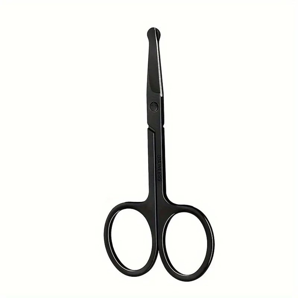 Precision Round Head Trimming Scissors Nose Hair Grooming Tool 8
