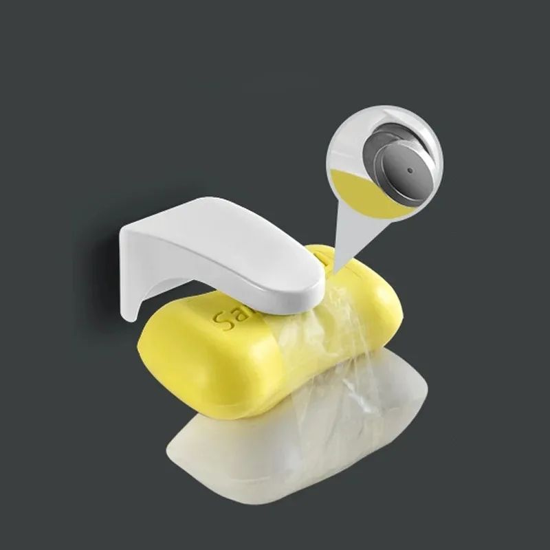 Magnetic Soap Holder Wall Mounted Punch Free Drain Soap Box 1