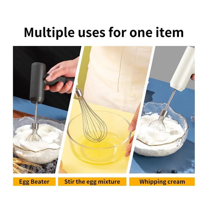 Wireless Electric Hand Mixer Portable 3 Speed Egg Beater Kitchen Tool 1
