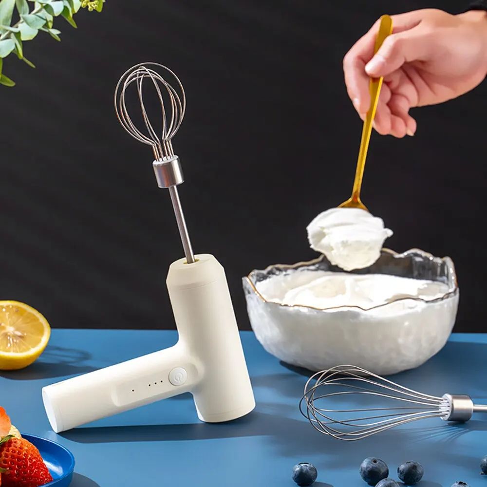 Wireless Electric Hand Mixer Portable 3 Speed Egg Beater Kitchen Tool 3
