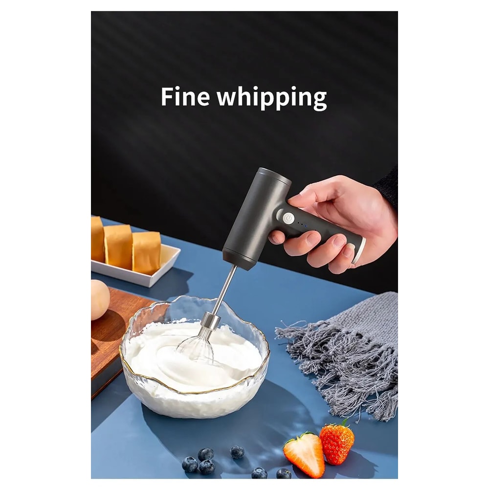 Wireless Electric Hand Mixer Portable 3 Speed Egg Beater Kitchen Tool 7