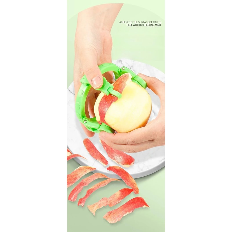 Handheld Rotary Apple Peeler Spiral Slicer Manual Fruit Corer Tool 5