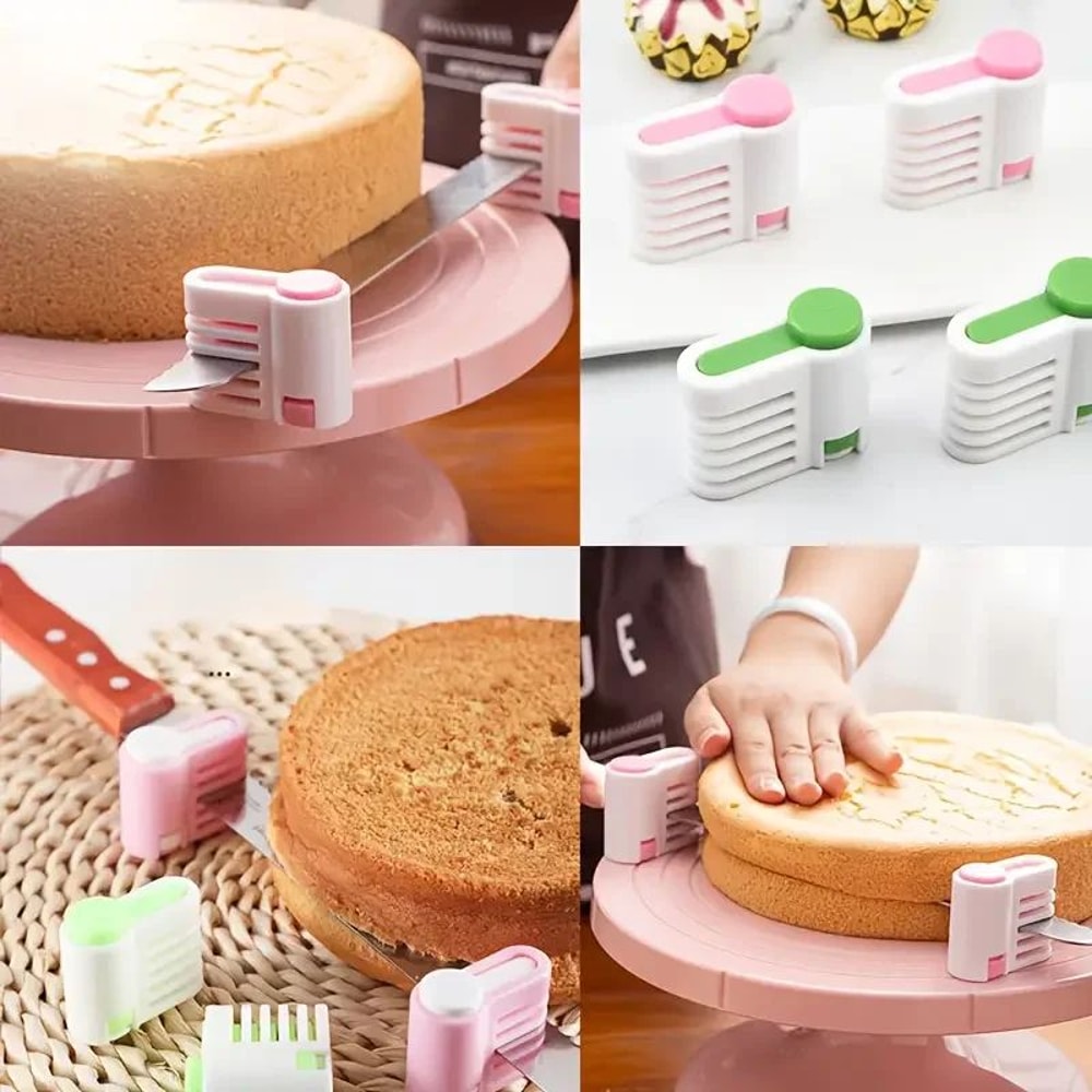 Adjustable Bread Slicer And Cake Cutter 2PCS 5 Layer Cutting Guide Tool 7