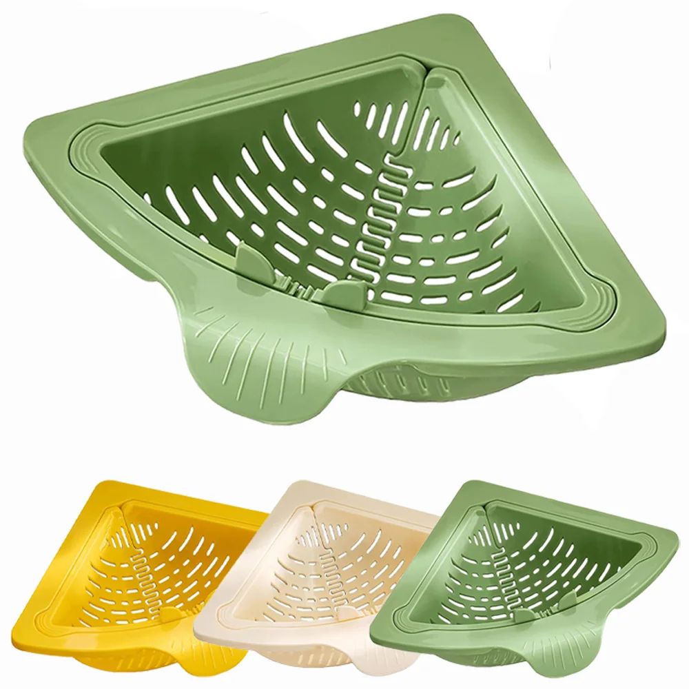Magnetic Sink Drain Basket Triangle Food Waste Filter 0