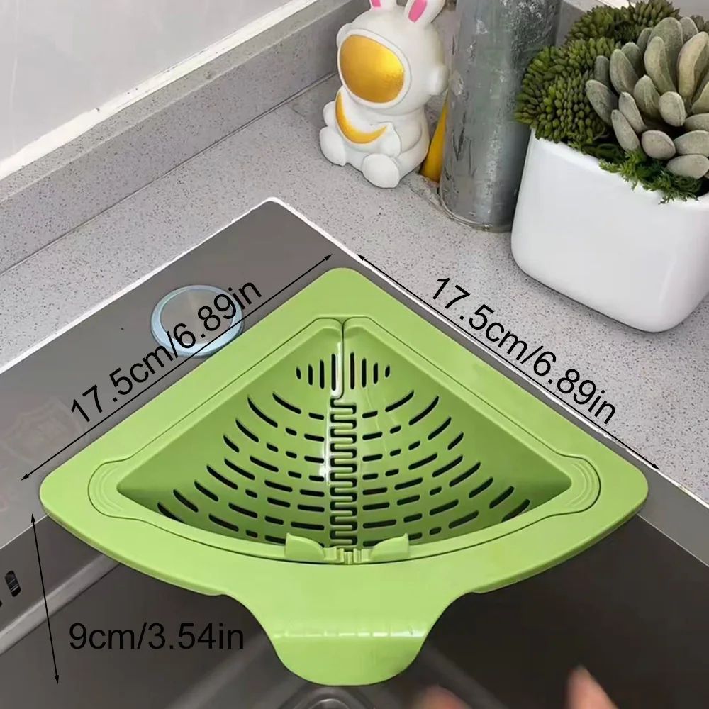 Magnetic Sink Drain Basket Triangle Food Waste Filter 2