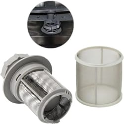 stainless steel dishwasher mesh filter replacement set