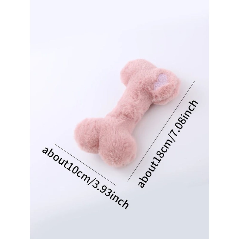 Cute Bone Shaped Squeaky Plush Toy For Dogs 8