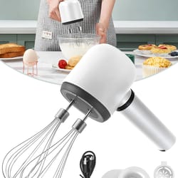 usb rechargeable electric hand whisk 3 speed portable mixer