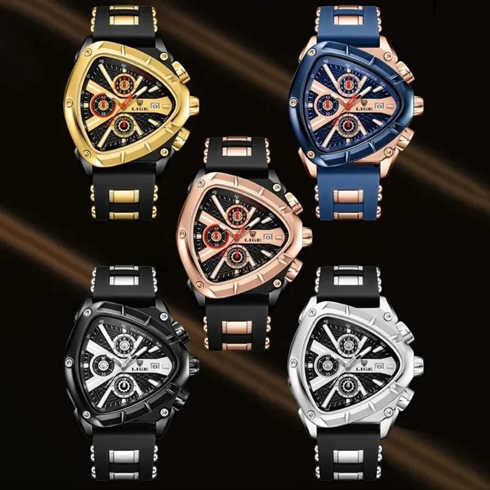 Luxury Waterproof Mens Quartz Watch With Large Dial 5