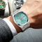Luxury Mens Chronograph Watch Luminous Waterproof Leather Strap 3