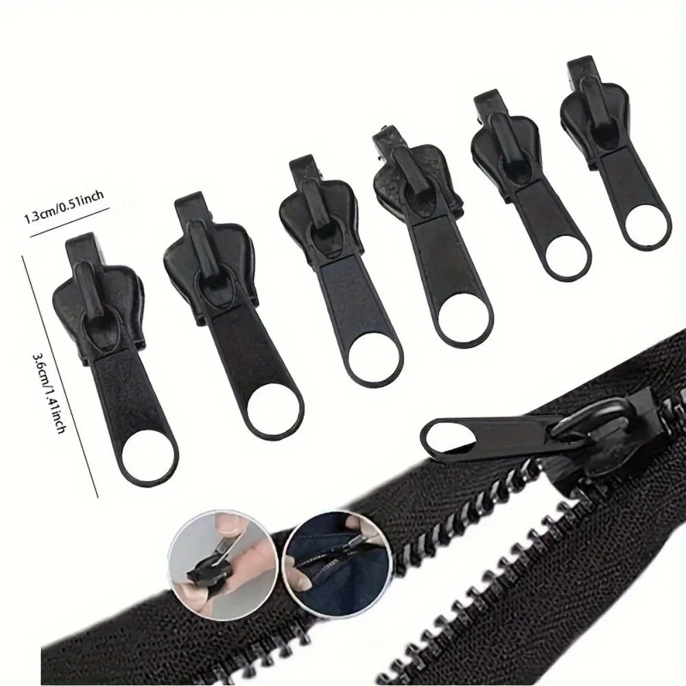 6 Piece Instant Zipper Repair Kit Universal Replacement Set 3