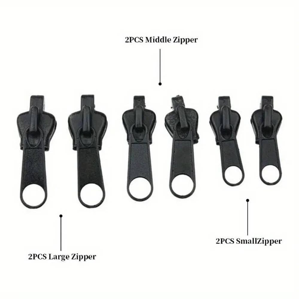 6 Piece Instant Zipper Repair Kit Universal Replacement Set 5