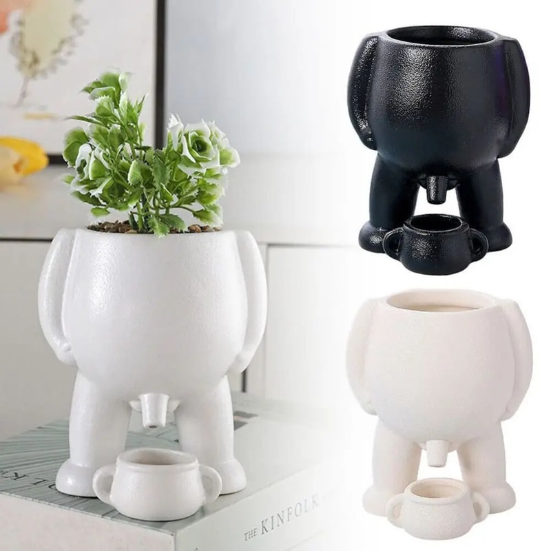 Funny Novelty Flower Pot Creative Resin Planter Decor 1