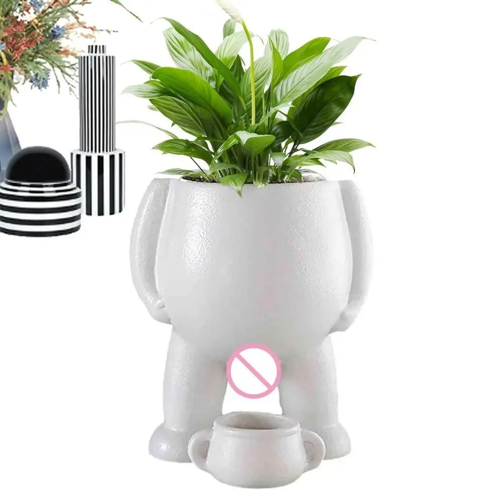 Funny Novelty Flower Pot Creative Resin Planter Decor 9