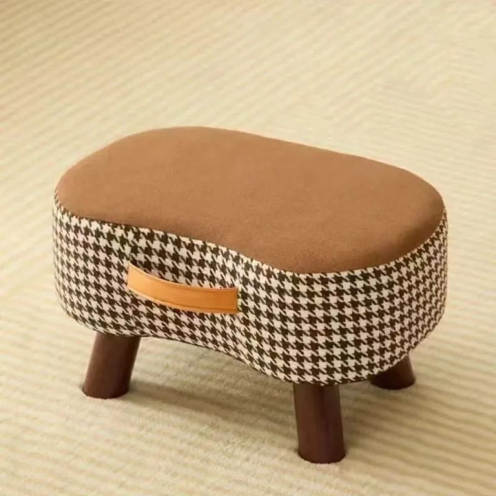 Soft Padded Small Stool Ottoman Footrest Chair 2