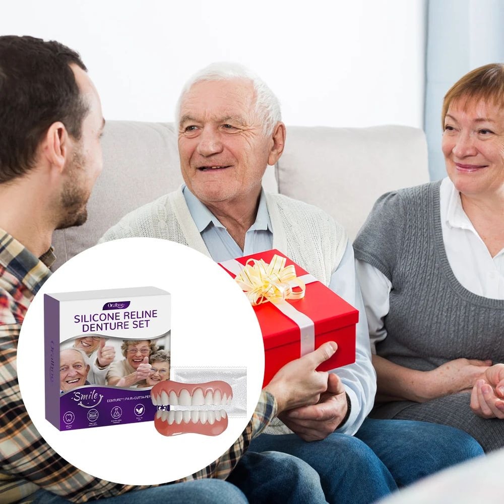 Silicone Denture Reline Kit Soft Upper And Lower Teeth Set 3