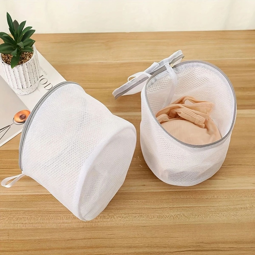 Mesh Laundry Bag For Lingerie Bra Washing With Zipper 3