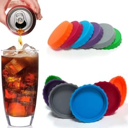silicone can lid covers leak proof soda and beer caps 6pcs