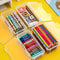 Transparent Pencil Box Organizer Large Capacity Storage Case Set 8