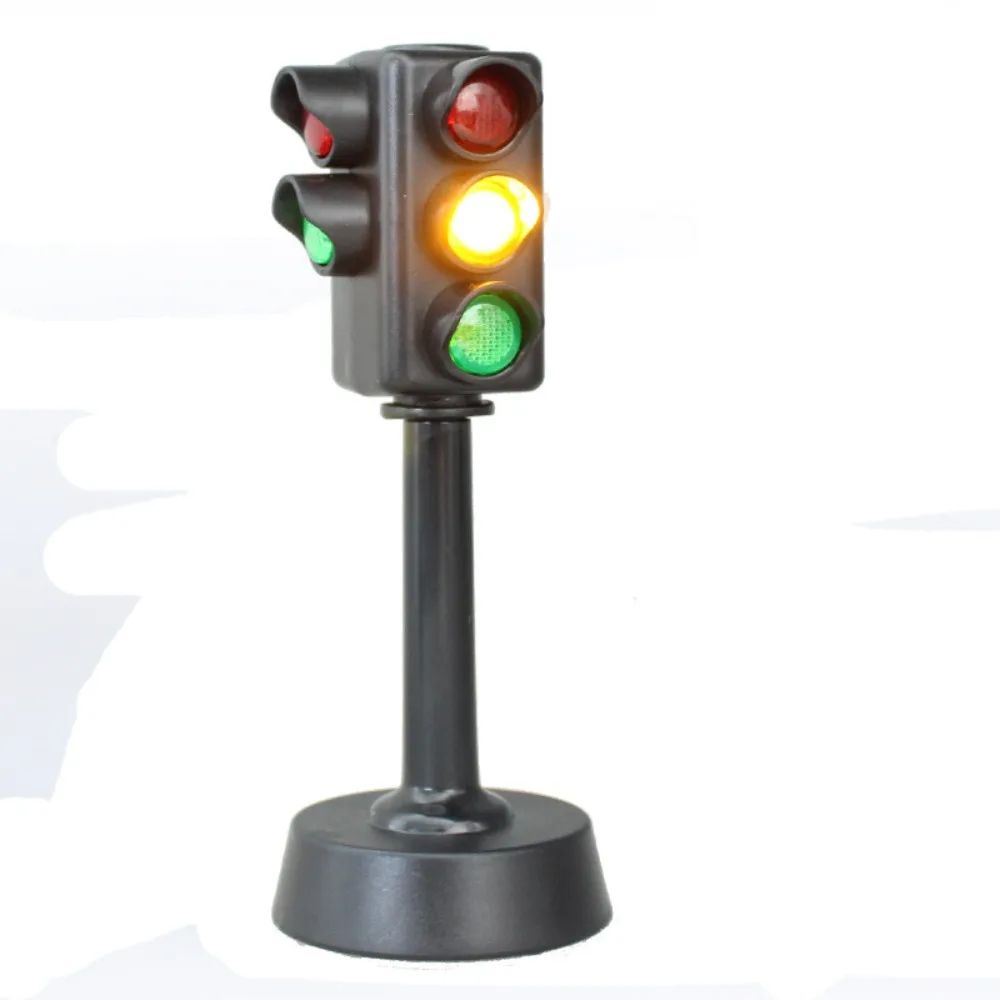 Mini Traffic Light Toy Lamp Simulation Road Signal Decor 11