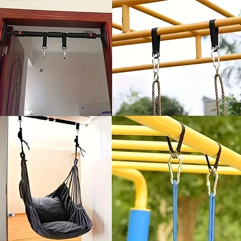 Heavy Duty Hammock Hanging Straps With Steel Hooks 6