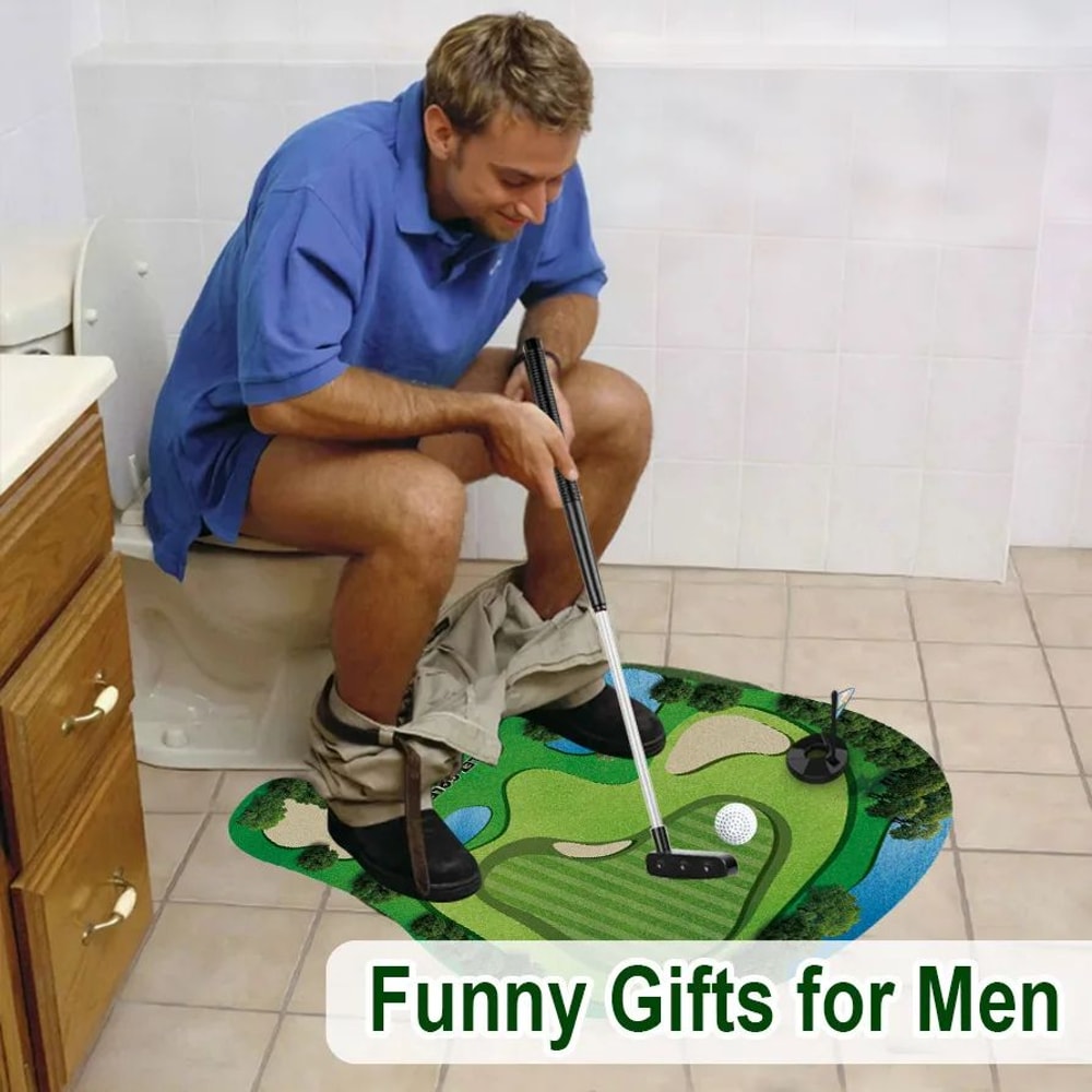 Toilet Golf Balls Set Funny Bathroom Practice Game 7