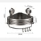 Corner Suction Cup Bathroom Shelf No Drill Storage Basket 7