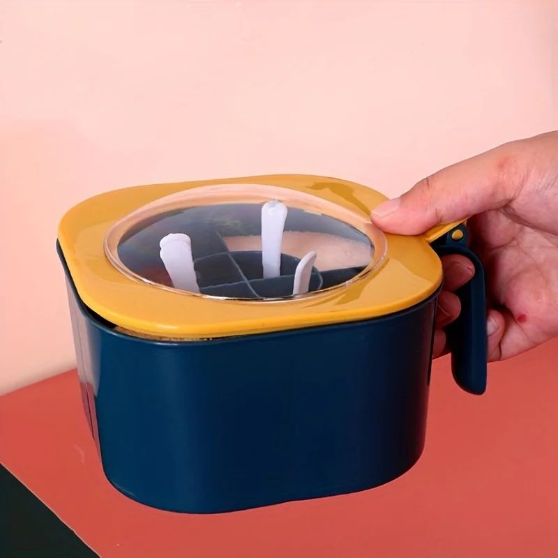 4 In 1 Seasoning Box With Lid And Spoons Large Capacity 8