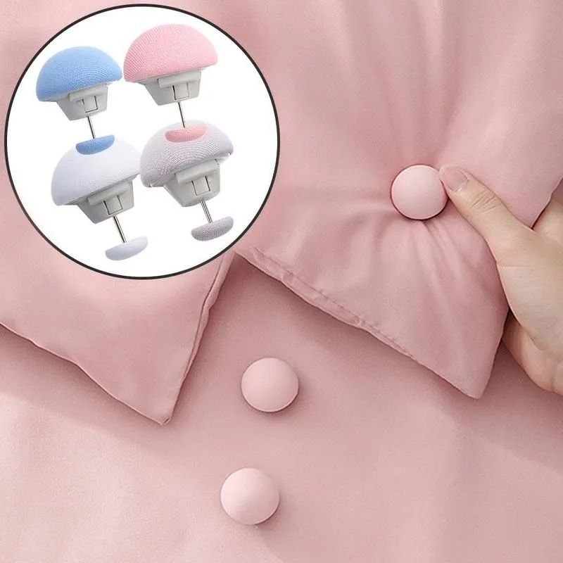 Mushroom Quilt Clips Non Slip Bed Sheet Fasteners Set 0