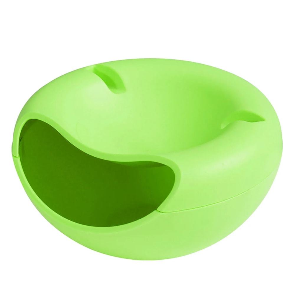 Double Layer Snack Bowl With Shell Storage Container 9